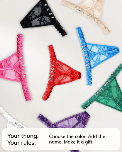 Seductive Name Thong
